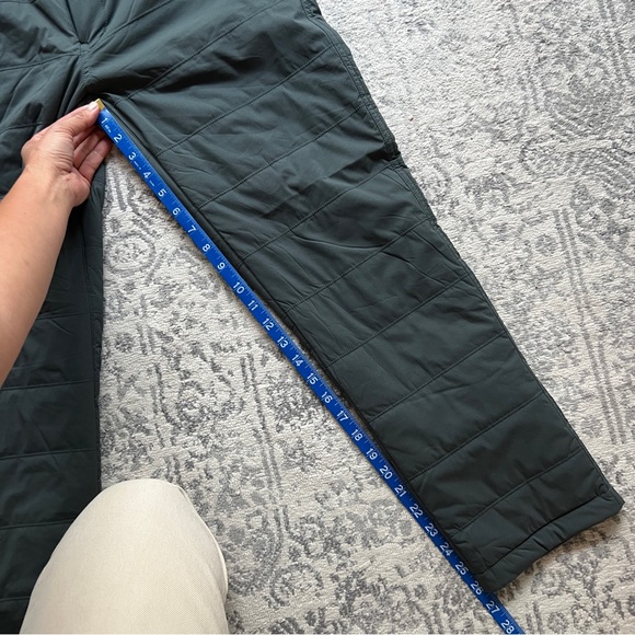 snow peak flexible insulated pants, forest green / gray, size S - Picture 7 of 8